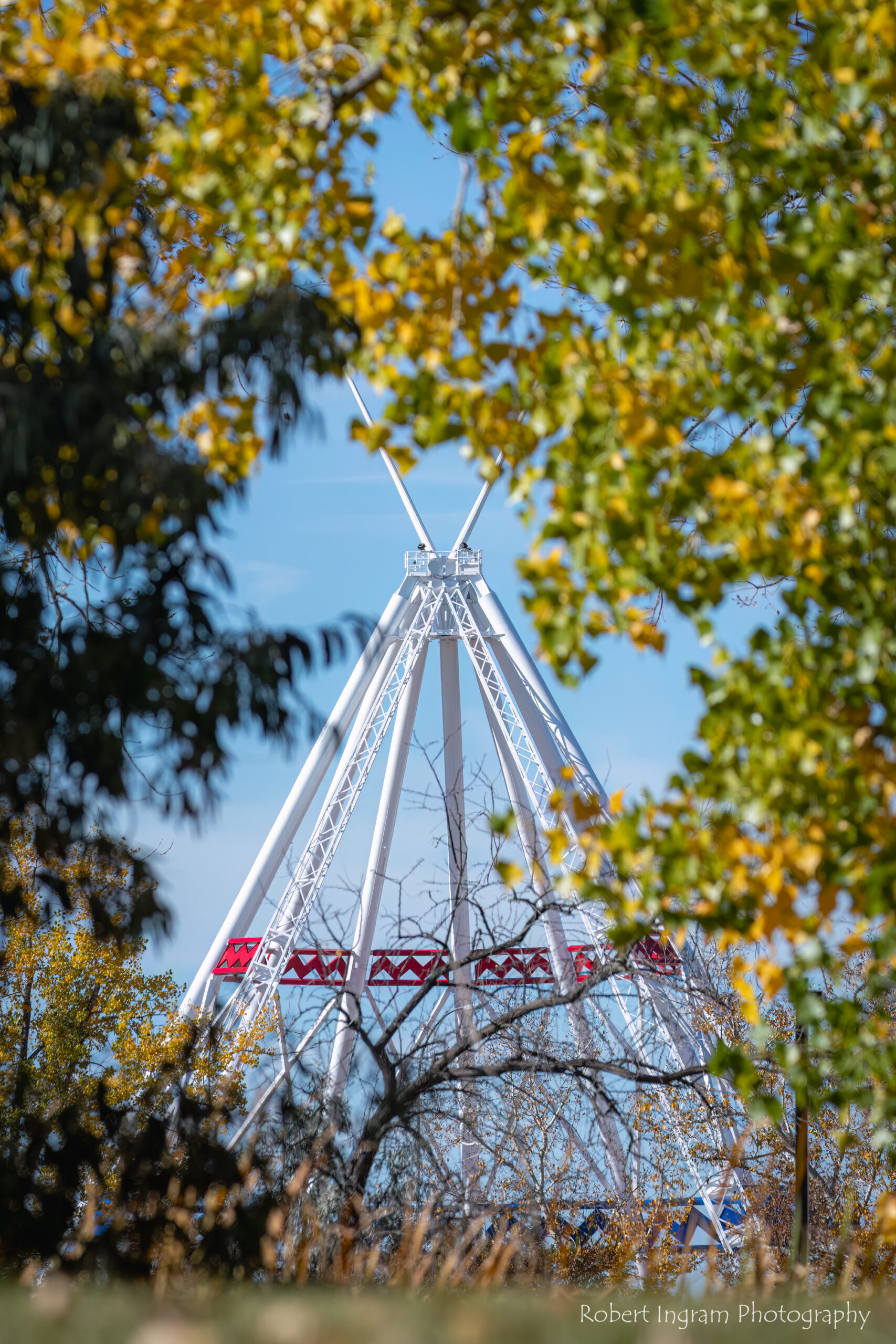 Picture of the teepee viewed from Medicine Hat College